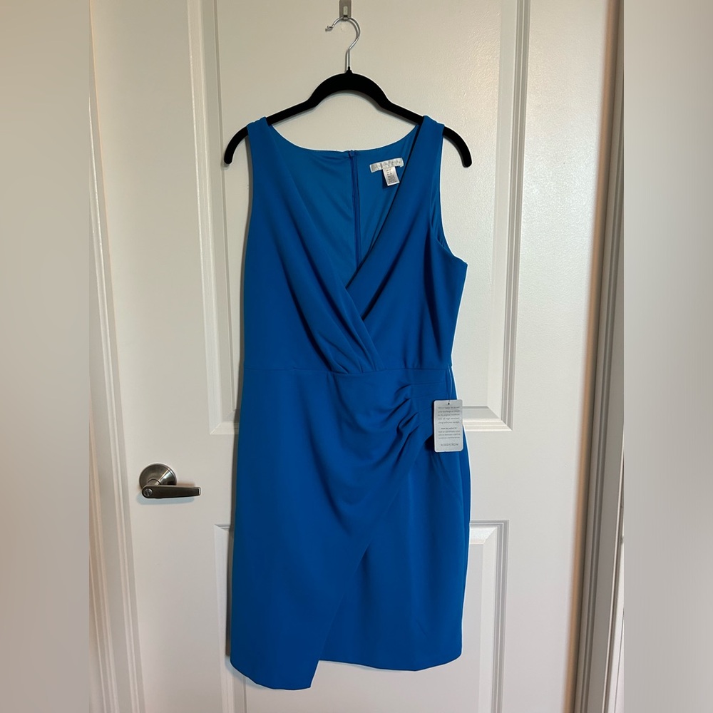 NWT London Times tulip faux wrap dress size 10